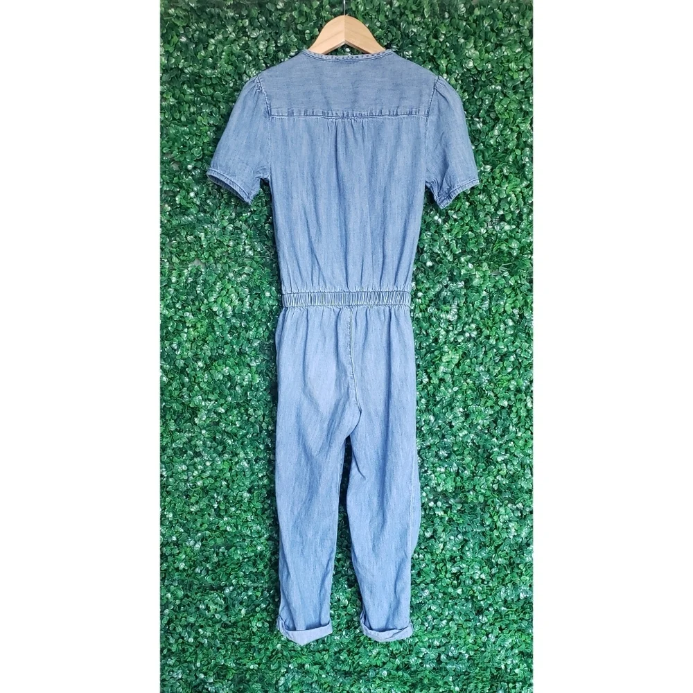 28. 2/$20 Gap Girls denim jumpsuit